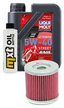 Pacote de Inspeção 1L 5W-40 + filtro de óleo para Aprilia Tuono 125 ccm Ano Modelo 2017 - 2018