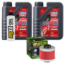 Inspektionspaket 2L 5W-40 + Ölfilter + 1x Zündkerze für Aprilia Leonardo 150 ccm