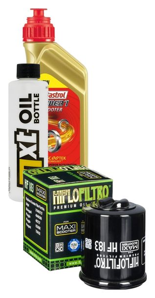 Paquet d'inspection 1L 5W-40+filtre à huile pour Aprilia Mojito 150 ccm