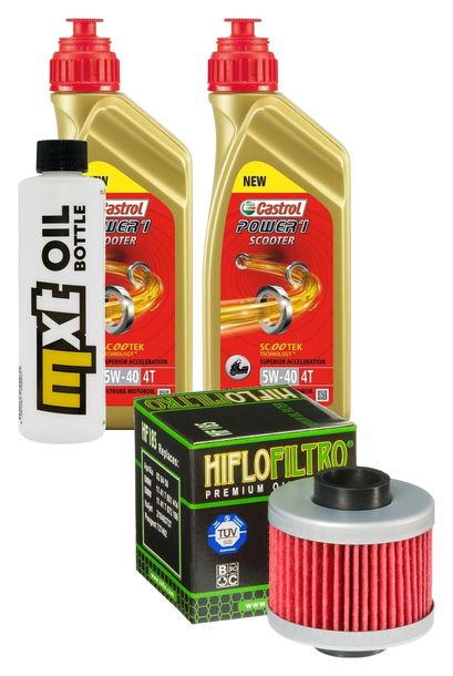 Inspektionspaket 2L 5W-40 + Ölfilter für Aprilia Scarabeo 150 ccm