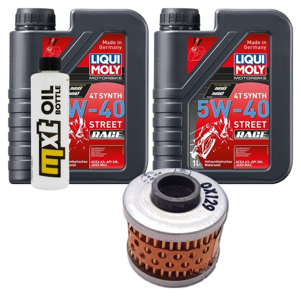 Paquete de inspección 2L 5W-40 + filtro de aceite para Aprilia Scarabeo 150 ccm