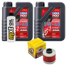 Inspectiepakket 2L 5W-40 + Oliefilter voor Aprilia Scarabeo 150 ccm