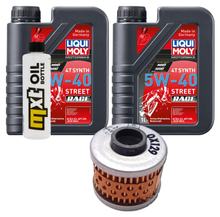 Inspection package 2L 5W-40 + oil filter for Aprilia Scarabeo 150 ccm