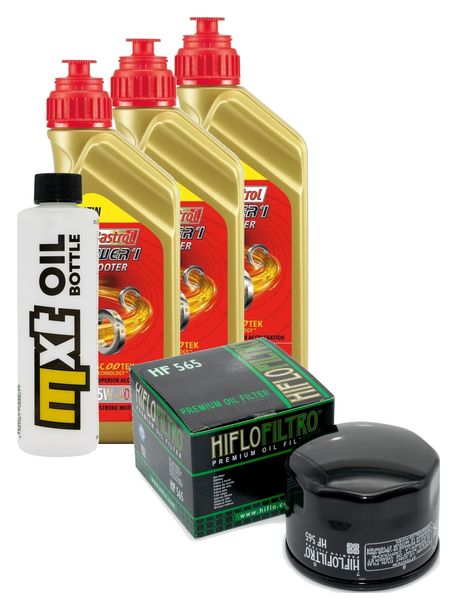 Ensemble d'inspection 3L 5W-40+filtre à huile pour Aprilia NA Mana ABS GT 850 ccm Année 2015