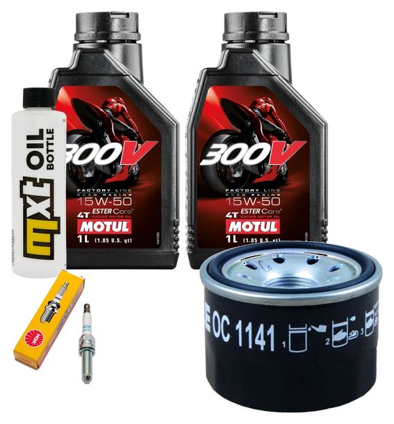 Inspektionspaket 2L 15W-50 + Ölfilter + 1x Zündkerze für BMW G R GS 310 ccm Bj. 2018 - 2020