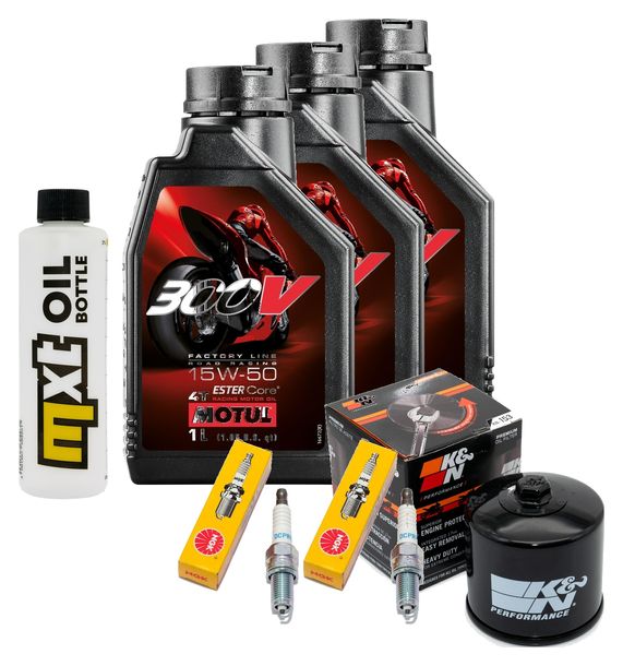 Paquete de inspección 3L 15W-50 + filtro de aceite + 2 bujías para BMW F GS ESA 700 ccm Año 2016