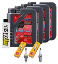 Inspectiepakket 4L 5W-40 + Oliefilter + 2x Bougie voor BMW R GS 1100 ccm Bauwjaar 2000