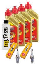 Inspectiepakket 4L 5W-40 + Oliefilter + 2x Bougie voor BMW R GS 1100 ccm Bauwjaar 2000