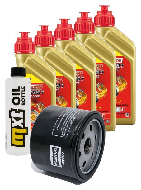 Inspektionspaket 5L 5W-40 + Ölfilter + 2x Zündkerze für BMW R RT LC ESA 1200 ccm Bj. 2018