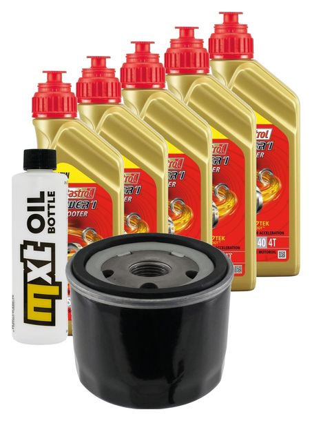 Inspektionspaket 5L 5W-40 + Ölfilter + 2x Zündkerze für BMW R RT LC ESA 1200 ccm Bj. 2018