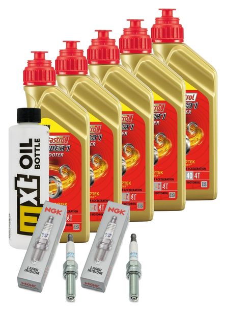 Inspektionspaket 5L 5W-40 + Ölfilter + 2x Zündkerze für BMW R RT LC ESA 1200 ccm Bj. 2018
