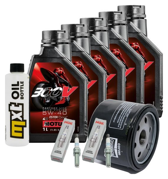 Inspektionspaket 5L 5W-40 + Ölfilter + 2x Zündkerze für BMW R RT LC ESA 1200 ccm Bj. 2018