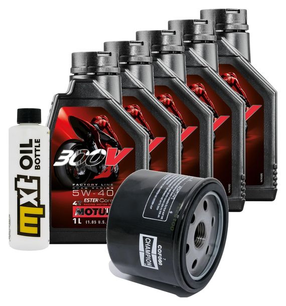 Inspektionspaket 5L 5W-40 + Ölfilter + 2x Zündkerze für BMW R RT LC ESA 1200 ccm Bj. 2018
