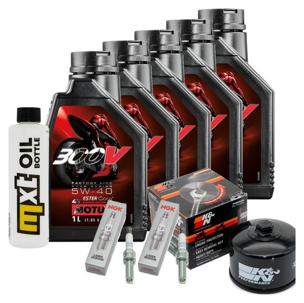 Inspektionspaket 5L 5W-40 + Ölfilter + 2x Zündkerze für BMW R RT LC ESA 1200 ccm Bj. 2018