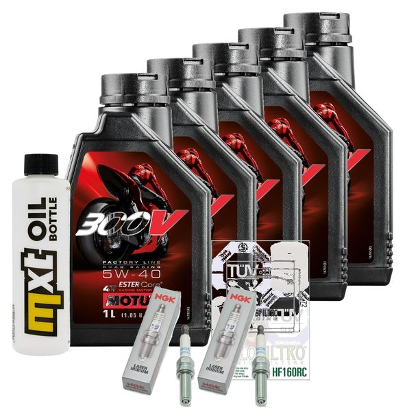 Inspektionspaket 5L 5W-40 + Ölfilter + 2x Zündkerze für BMW R RT LC ESA 1200 ccm Bj. 2018