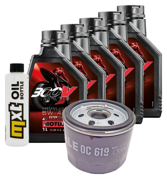 Inspektionspaket 5L 5W-40 + Ölfilter + 2x Zündkerze für BMW R RT LC ESA 1200 ccm Bj. 2018