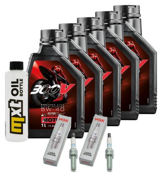 Inspektionspaket 5L 5W-40 + Ölfilter + 2x Zündkerze für BMW R RT LC ESA 1200 ccm Bj. 2018