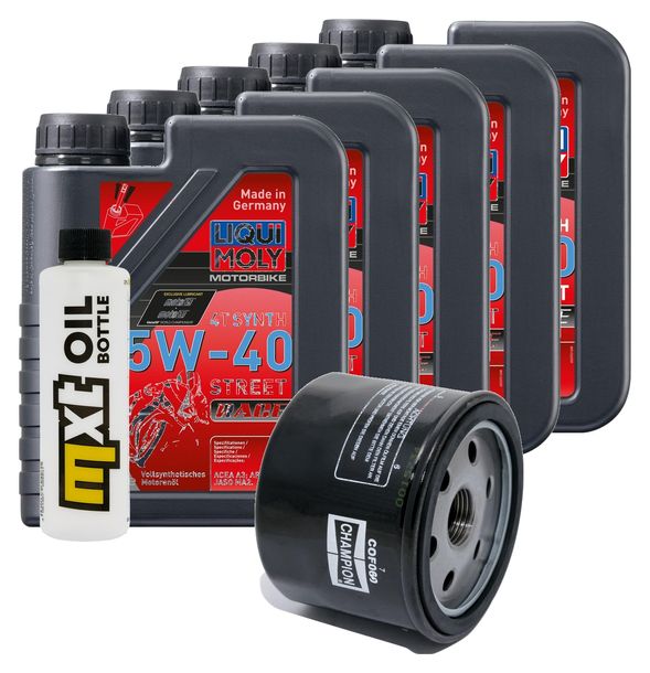 Inspektionspaket 5L 5W-40 + Ölfilter + 2x Zündkerze für BMW R RT LC ESA 1200 ccm Bj. 2018