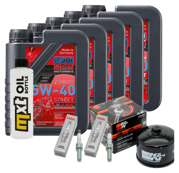 Inspektionspaket 5L 5W-40 + Ölfilter + 2x Zündkerze für BMW R RT LC ESA 1200 ccm Bj. 2018