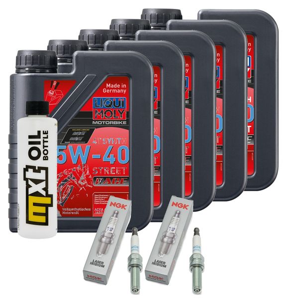Inspektionspaket 5L 5W-40 + Ölfilter + 2x Zündkerze für BMW R RT LC ESA 1200 ccm Bj. 2018