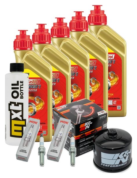 Inspektionspaket 5L 5W-40 + Ölfilter + 2x Zündkerze für BMW R RT LC ESA 1200 ccm Bj. 2018