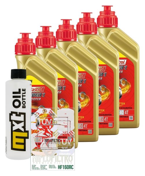 Inspektionspaket 5L 5W-40 + Ölfilter + 2x Zündkerze für BMW R RT LC ESA 1200 ccm Bj. 2018