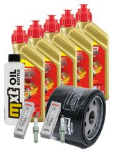 Pacote de Inspeção 5L 5W-40 + Filtro de Óleo + 2x Vela de Ignição para BMW R RT LC ESA 1200 ccm Ano 2018