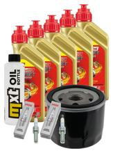 Pakiet przeglądowy 5L 5W-40 + filtr oleju + 2x świeca zapłonowa dla BMW R RT LC ESA 1200 ccm Rok produkcji 2018