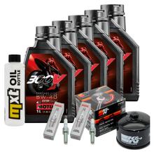 Pacchetto di ispezione 5L 5W-40 + filtro olio + 2x candela per BMW R RT LC ESA 1200 ccm Anno 2018