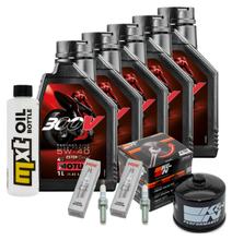 Pacote de Inspeção 5L 5W-40 + Filtro de Óleo + 2x Vela de Ignição para BMW R RT LC ESA 1200 ccm Ano 2018