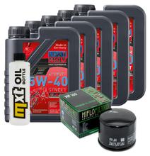 Pacote de Inspeção 5L 5W-40 + Filtro de Óleo + 2x Vela de Ignição para BMW R RT LC ESA 1200 ccm Ano 2018