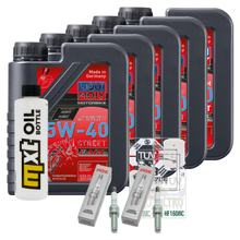 Pacote de Inspeção 5L 5W-40 + Filtro de Óleo + 2x Vela de Ignição para BMW R RT LC ESA 1200 ccm Ano 2018