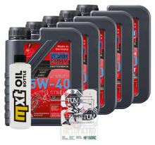 Pacote de Inspeção 5L 5W-40 + Filtro de Óleo + 2x Vela de Ignição para BMW R RT LC ESA 1200 ccm Ano 2018