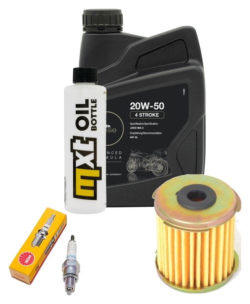 Inspektionspaket 1L 20W-50 + Ölfilter + 1x Zündkerze für Daelim NS III 125 ccm