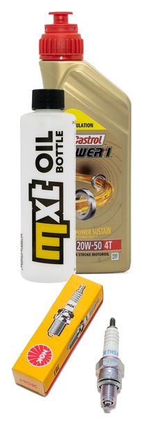 Inspektionspaket 1L 20W-50 + Ölfilter + 1x Zündkerze für Daelim NS III 125 ccm