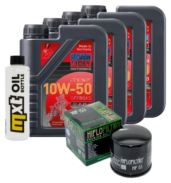 Inspektionspaket 4L 10W-50 + Ölfilter für Ducati Hypermotard SP Indiana Monster Scrambler Sport Special Pantah 600 - 1200 ccm Bj. 1984 - 2022