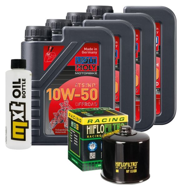 Inspektionspaket 4L 10W-50 + Ölfilter für Ducati Hypermotard SP Indiana Monster Scrambler Sport Special Pantah 600 - 1200 ccm Bj. 1984 - 2022