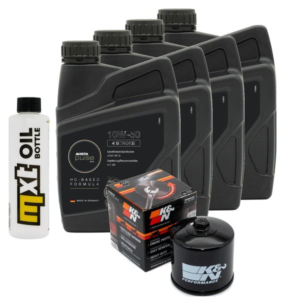 Inspektionspaket 4L 10W-50 + Ölfilter für Ducati Hypermotard SP Indiana Monster Scrambler Sport Special Pantah 600 - 1200 ccm Bj. 1984 - 2022
