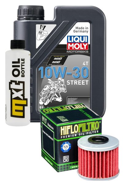 Inspektionspaket 1L 10W-30 + Ölfilter für Honda Monkey MSX 125 ccm Bj. 2018 - 2022