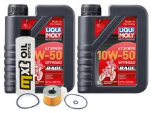 Inspektionspaket 2L 10W-50 + Ölfilter für Kawasaki ZZR 250 ccm Bj. 1996 - 2003