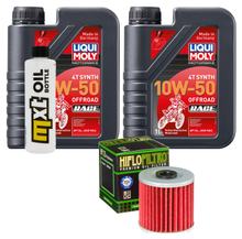 Inspectiepakket 2L 10W-50 + Oliefilter voor Kawasaki KLR 650 ccm Baujaar 2015 - 2017