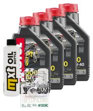 Inspektionspaket 4L 10W-40 + Ölfilter + 4x Zündkerze für Kawasaki ZX-6R 600 / 636 ccm Bj. 2017 - 2019