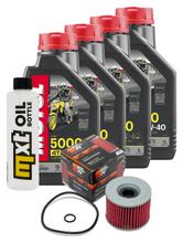 Inspektionspaket 4L 10W-40 + Ölfilter für Honda CB F Four A, Kawasaki GTR 500 - 1100 ccm Bj. 1970 - 1999