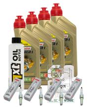 Pacchetto di ispezione 4L 10W-40 + filtro olio + 4x candela per Kawasaki ZX-10R 1000 ccm Anno 2018 - 2020