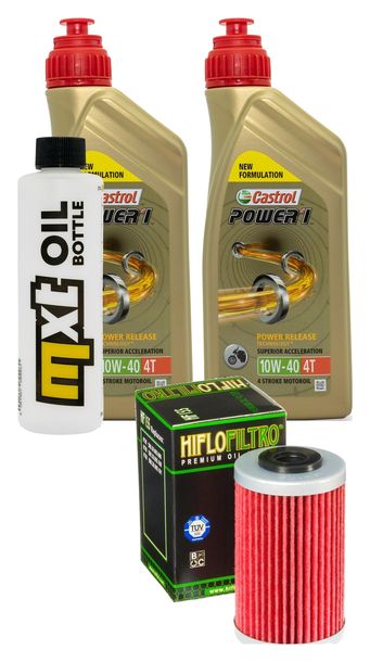 Pacchetto di ispezione 2L 10W-40+filtro olio per KTM RC 125 ccm Anno 2018 - 2020