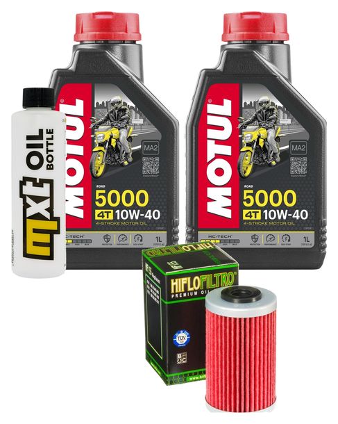 Inspektionspaket 2L 10W-40 + Ölfilter für KTM RC 125 ccm Bj. 2018 - 2020