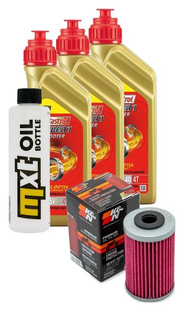 Pacchetto di ispezione 3L 5W-40+filtro olio per KTM SXC 625 ccm Anno 2006