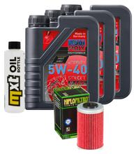 Paquete de inspección 3L 5W-40 con filtro de aceite para KTM SXC 625 ccm Año 2006