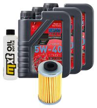 Ensemble d'inspection 3L 5W-40+filtre à huile pour KTM SXC 625 ccm Année 2006