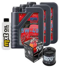 Paquete de inspección 3L 5W-40 con filtro de aceite para KTM SXC 625 ccm Año 2006